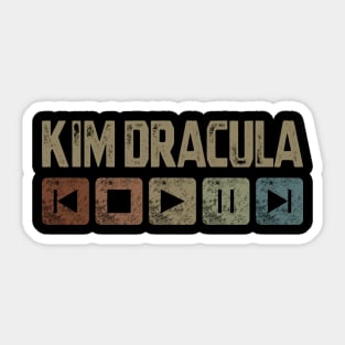 Kim Dracula Control Button Sticker